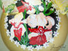 Picture of 6" dia Hand painted Glass Ball - Orchids - Singapore series Christmas Tree Ornament