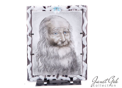 Picture of 12 inch x 14 inch - Fritography with Glass Painting - Da Vinci